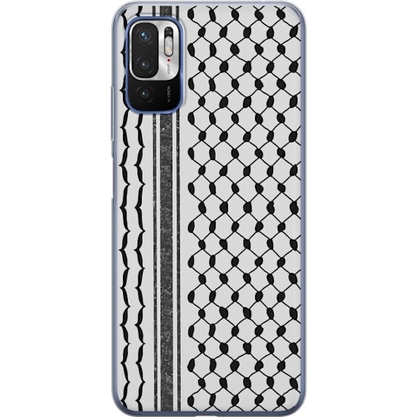 Xiaomi Redmi Note 10 5G Genomskinligt Skal Palestinskt mönster – inspirerat av keffiyeh-tyg i traditionell stil