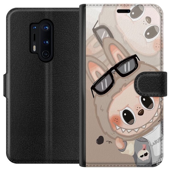 OnePlus 8 Pro Tegnebogsetui Labubu Rainbow Chaos