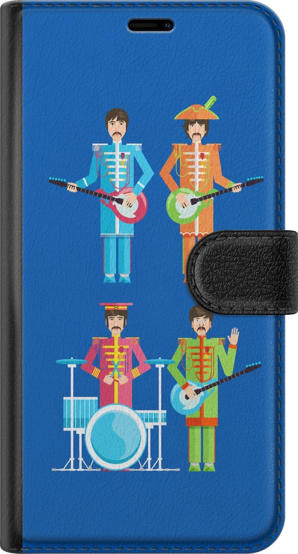 Kompatibelt Plånboksfodral till Samsung Galaxy A54 Blått retroband blå