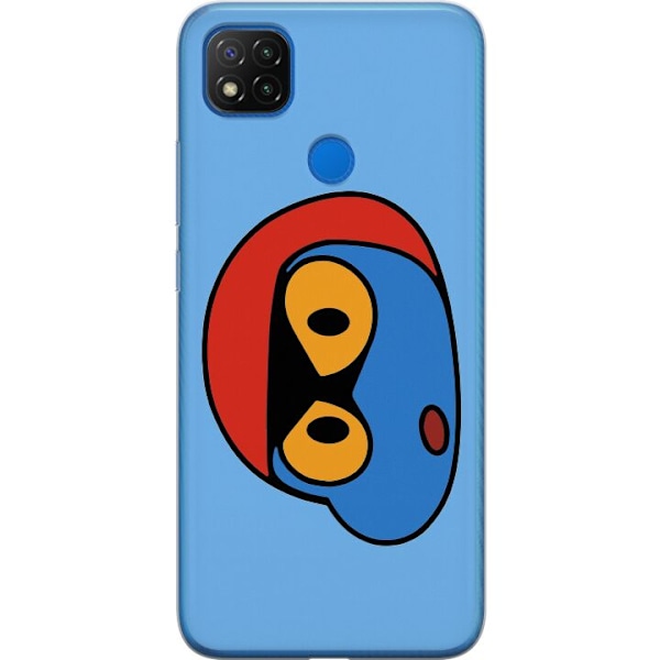 Xiaomi Redmi 9C Genomskinligt Skal Bold Bot Head