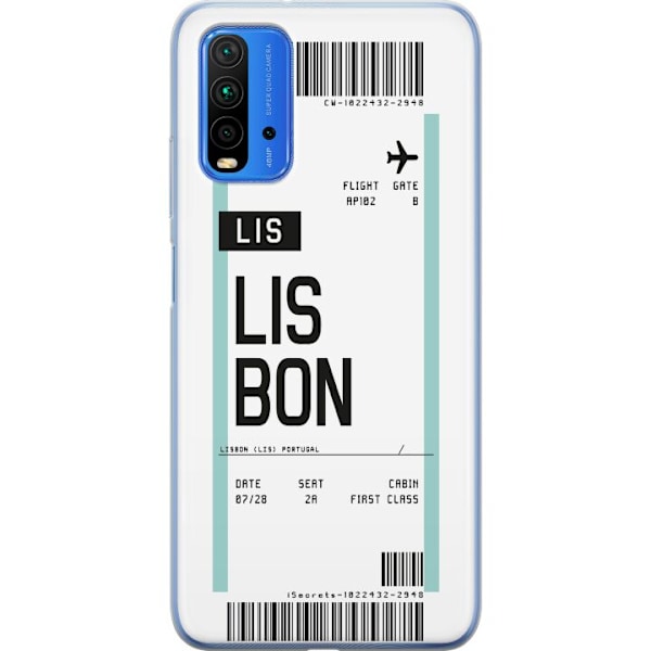 Xiaomi Redmi Note 9 4G Läpinäkyvä kuori Lissabon