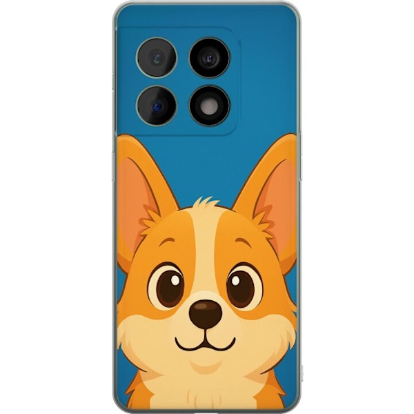 OnePlus 10 Pro Läpinäkyvä kuori Hello Corgi