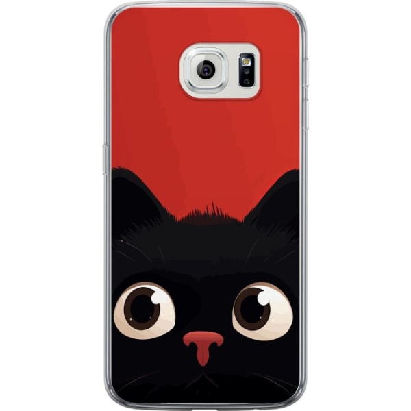 Samsung Galaxy S6 edge Gennemsigtig cover Livlig Kat