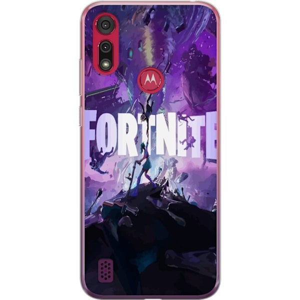 Motorola Moto E6s (2020) Gennemsigtig cover Fortnite