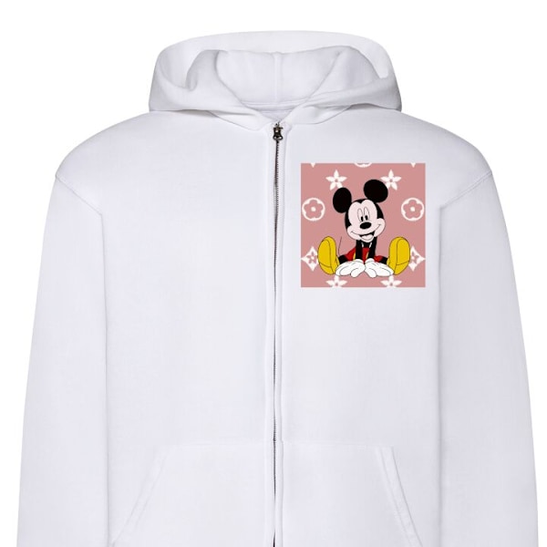 Zip-Hoodie | Huvtröja med Dragkedja för Vuxna Mickey Mouse