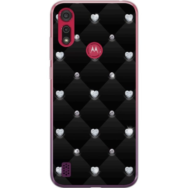 Motorola Moto E6s (2020) Deksel / Mobildeksel - Diamant Hjerte