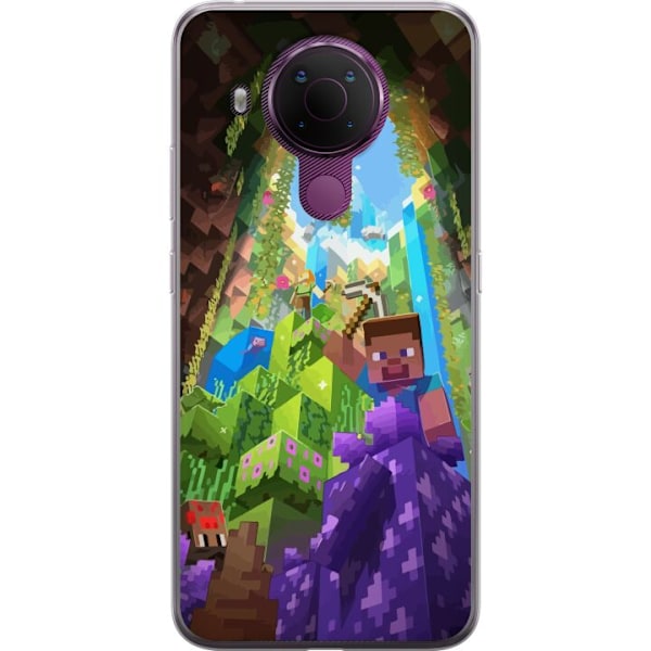 Nokia 5.4 Gennemsigtig cover Minecraft