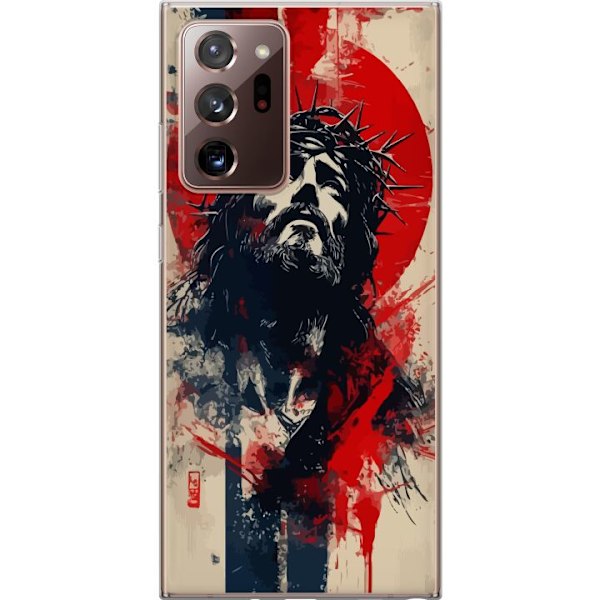 Samsung Galaxy Note20 Ultra Gennemsigtig cover Jesus med kors