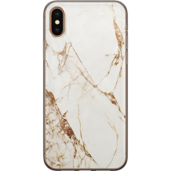 Kompatibelt Mobilskal till Apple iPhone X Vit marmor