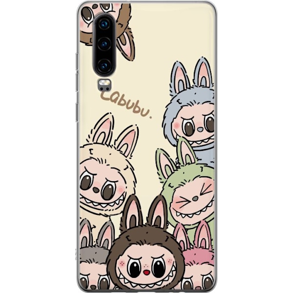 Huawei P30 Läpinäkyvä kuori Labubu Pastel Collection