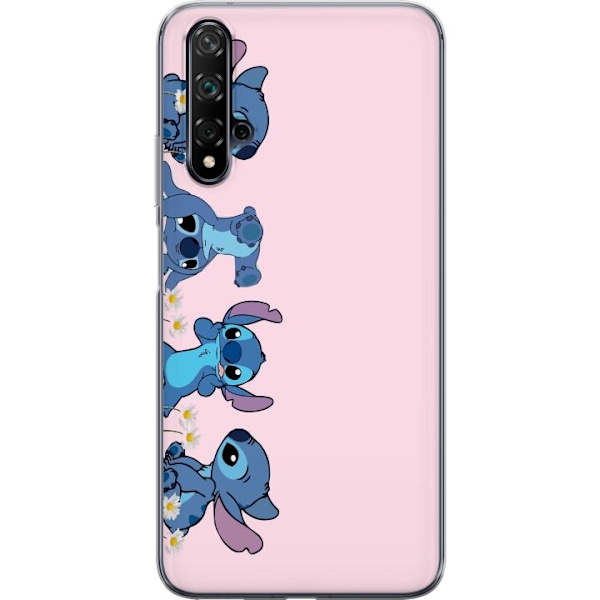 Huawei nova 5T Genomskinligt Skal Stitch Skratt & Bus – Perfekt för Mobilskal eller Poster