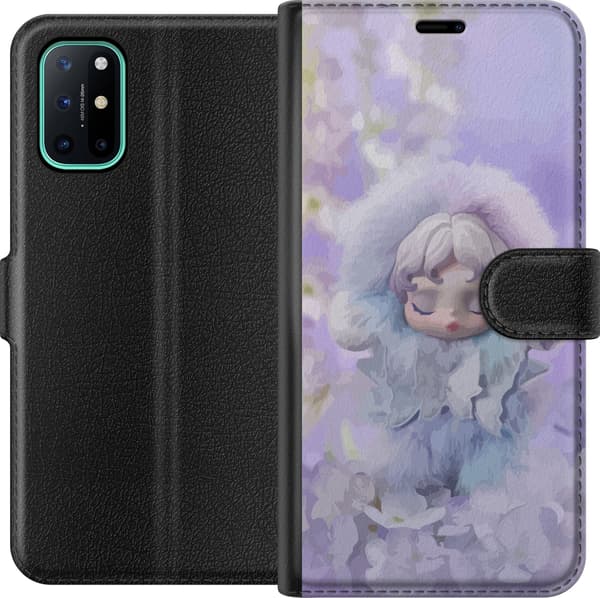 Kompatibel Tegnebogsetui til OnePlus 8T Panda-vinylfigur i anime-stil