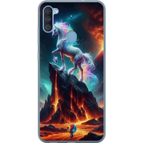 Samsung Galaxy A11 Genomskinligt Skal Unicorn