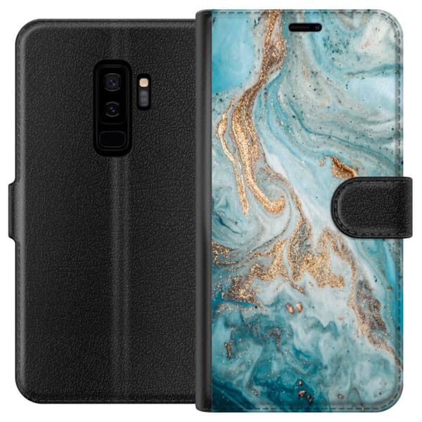 Kompatibel Tegnebogsetui til Samsung Galaxy S9+ Magisk Marmor