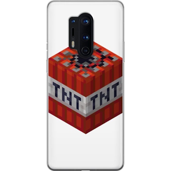 OnePlus 8 Pro Läpinäkyvä kuori Minecraft TNT