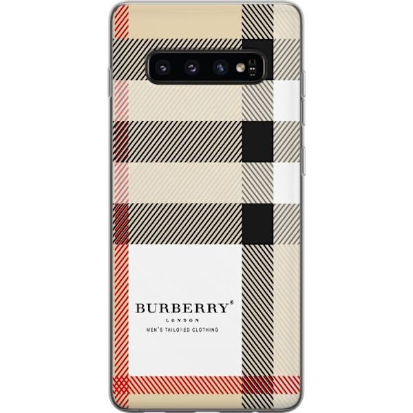 Samsung Galaxy S10 Genomskinligt Skal Burberry