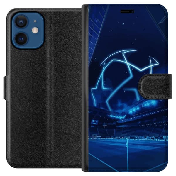 Kompatibelt Plånboksfodral till Apple iPhone 12 mini Blå Fotboll