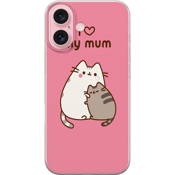 Apple iPhone 16 Läpinäkyvä kuori Kawaii Katter