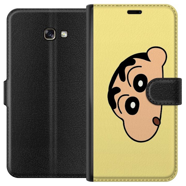 Samsung Galaxy A3 (2017) Plånboksfodral Peeking Shinchan