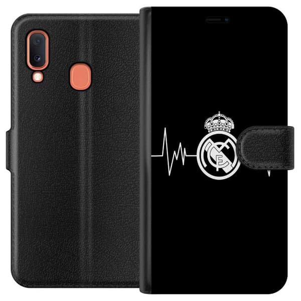 Kompatibelt Lommeboketui til Samsung Galaxy A20e Real Madrid CF