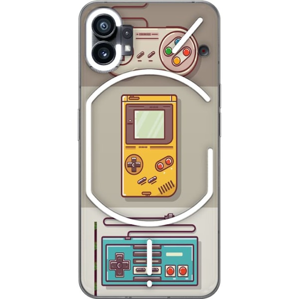 Nothing Phone (1) Läpinäkyvä kuori Nintendo Retro