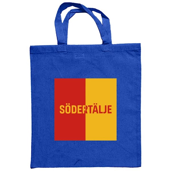 Mulepose | Holdbar Indkøbstaske i Stof Södertälje – fodbold Blå one size