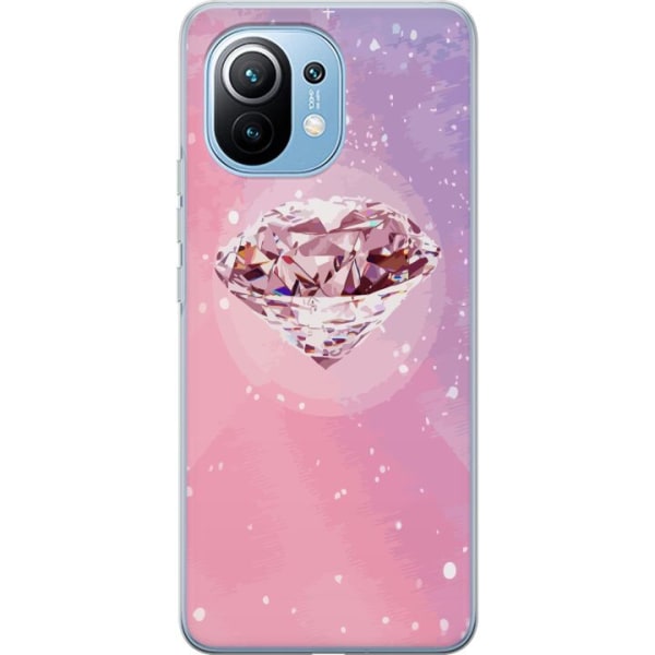 Xiaomi Mi 11 Gjennomsiktig deksel Glitter Diamant