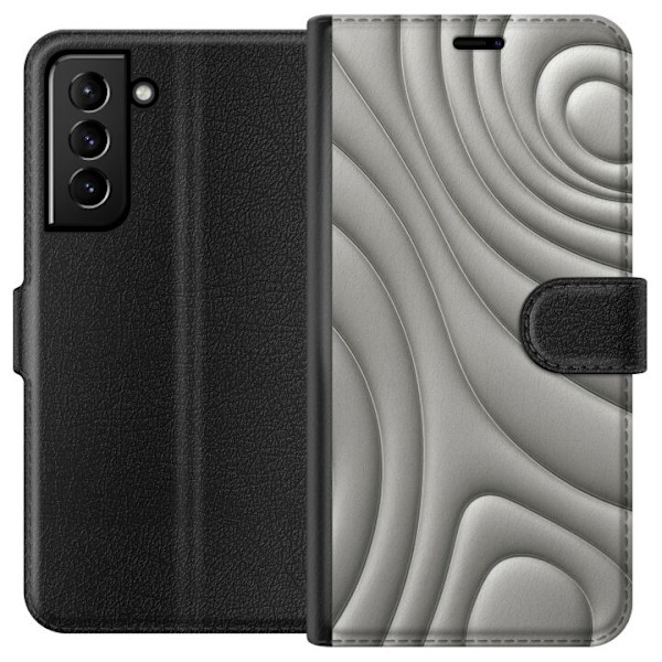 Samsung Galaxy S21+ 5G Plånboksfodral Silver Waves