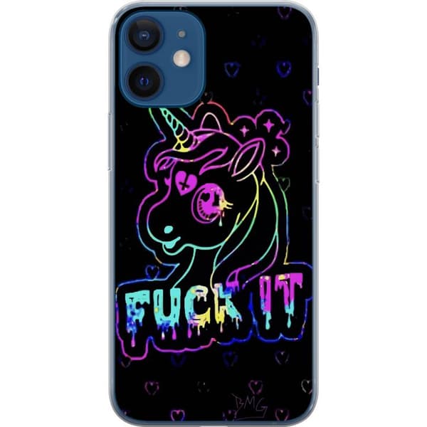 Kompatibelt Mobildeksel til Apple iPhone 12 mini Fuck it Unicorn