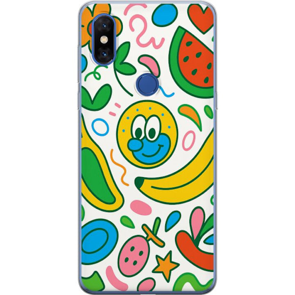 Xiaomi Mi Mix 3 Genomskinligt Skal Butterfly Veil
