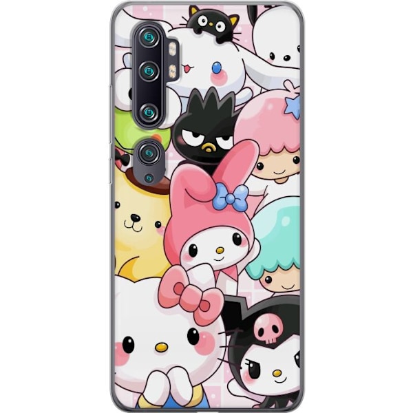 Xiaomi Mi Note 10 Läpinäkyvä kuori Kawaii Sanrio Crew