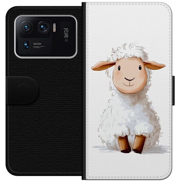Xiaomi Mi 11 Ultra Plånboksfodral Sött Lamm – tecknad stil för barn & babyprodukter