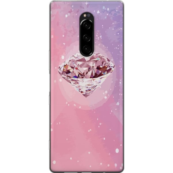 Sony Xperia 1 Gennemsigtig cover Glitter Diamant