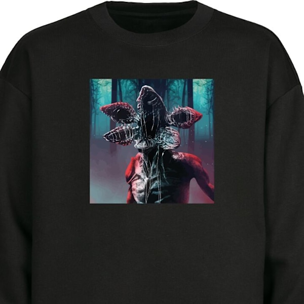 Sweatshirt for Voksen | Klassisk Collegegenser Stranger Things svart XXL