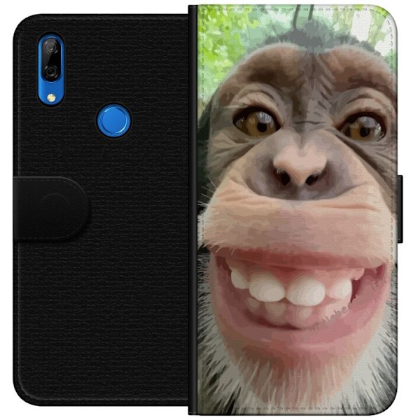 Huawei P Smart Z Lompakkokotelo Simpanssi Selfie Rauhallinen Graafinen Suunnittelu Apinan Aihe Suosittu Urban Art Tyyli
