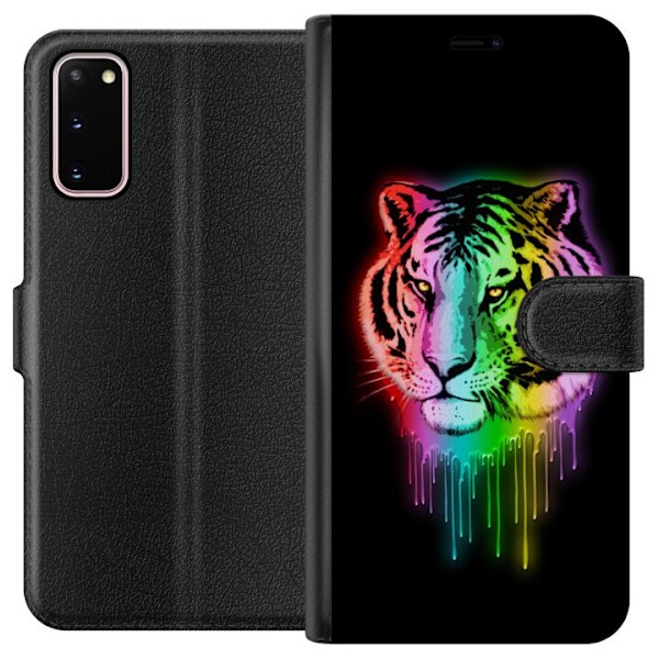 Samsung Galaxy S20 Plånboksfodral Tiger
