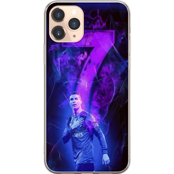 Apple iPhone 11 Pro Genomskinligt Skal Ronaldo 7 – Fotbollslegend i Action för Fans