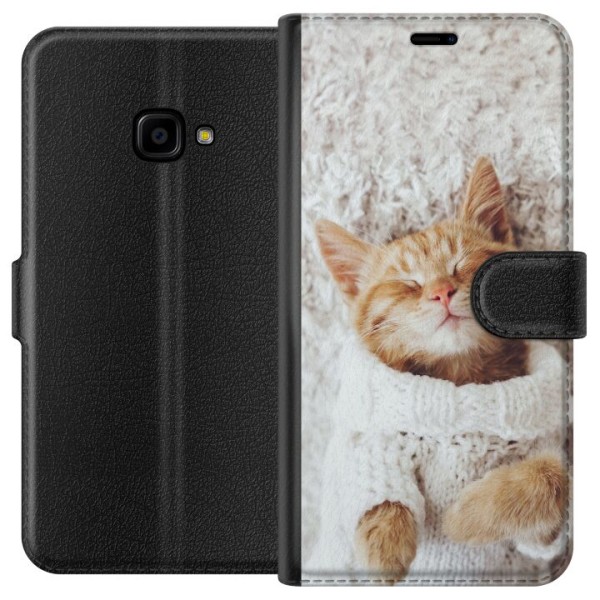 Samsung Galaxy Xcover 4 Lompakkokotelo Kitten Neule