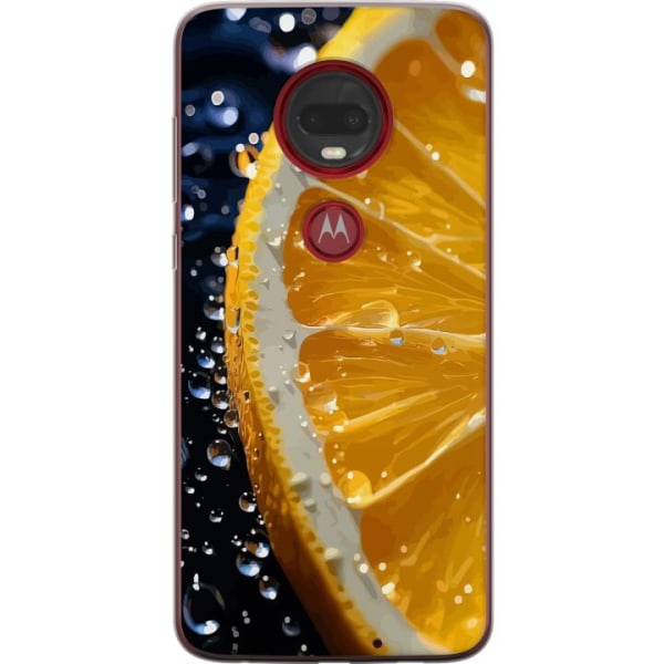 Motorola Moto G7 Plus Gennemsigtig cover Appelsin