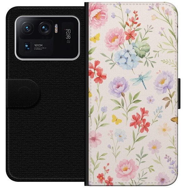 Xiaomi Mi 11 Ultra Tegnebogsetui Blomster