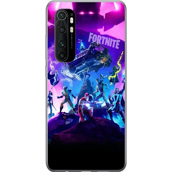 Xiaomi Mi Note 10 Lite Gjennomsiktig deksel Fortnite