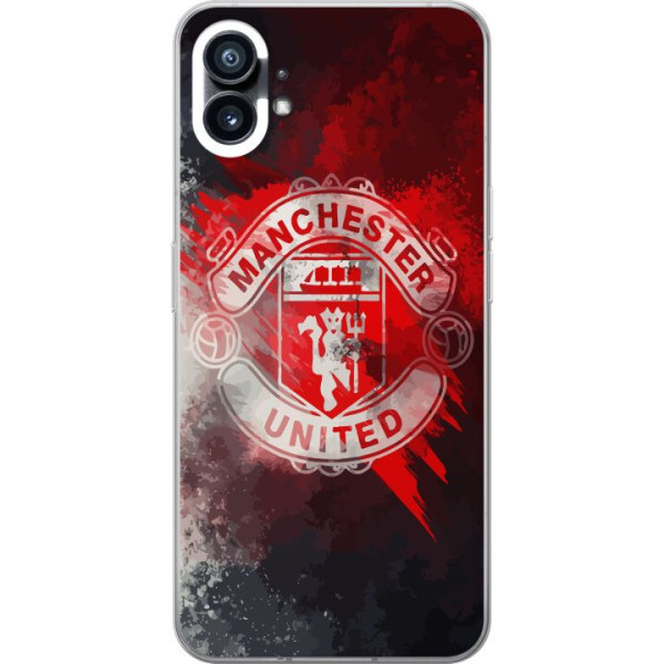 Nothing Phone (1) Läpinäkyvä kuori Manchester United
