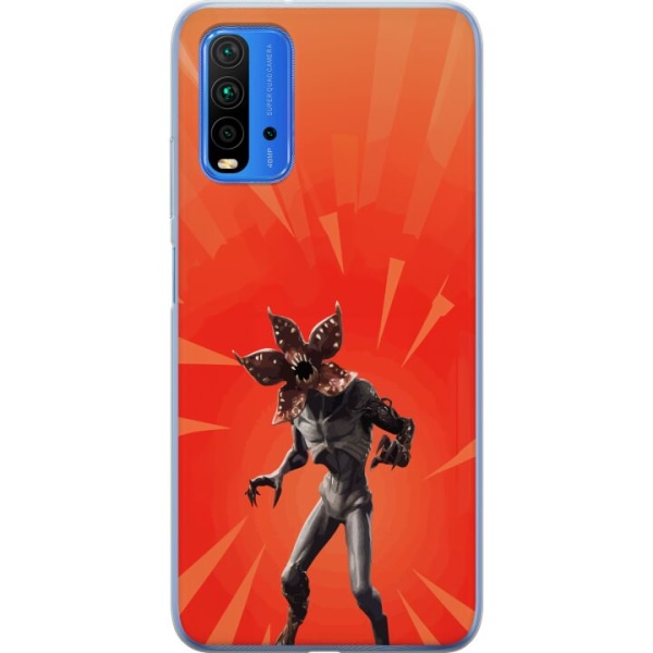 Xiaomi Redmi Note 9 4G Läpinäkyvä kuori Fortnite - Demogorg