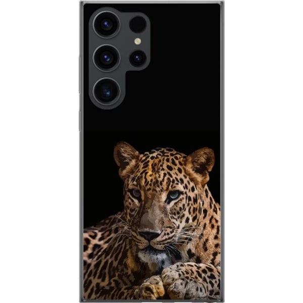 Samsung Galaxy S24 Ultra Läpinäkyvä kuori Leopard