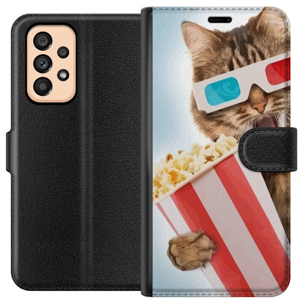 Samsung Galaxy A53 5G Plånboksfodral 3D Katt