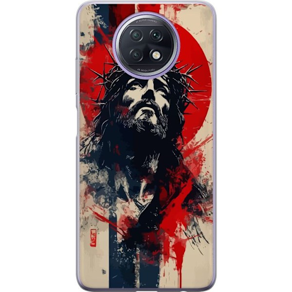 Xiaomi Redmi Note 9T Läpinäkyvä kuori Jeesus ristillä - kr