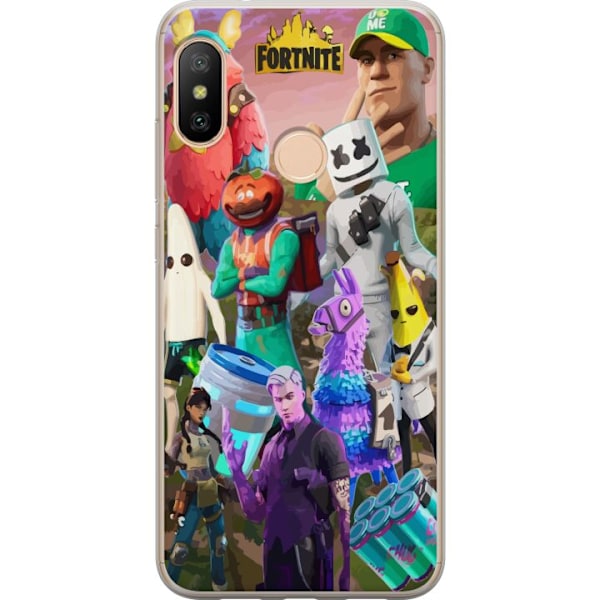 Xiaomi Redmi 6 Pro Gjennomsiktig deksel Fortnite