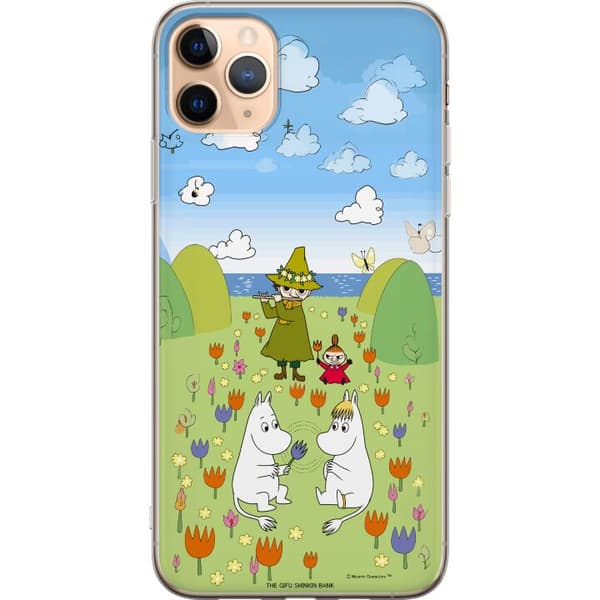 Kompatibelt Mobildeksel til Apple iPhone 11 Pro Max Mumin i blomsteräng grønn