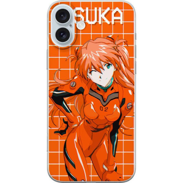 Apple iPhone 16 Plus Läpinäkyvä kuori Asuka Evangelion