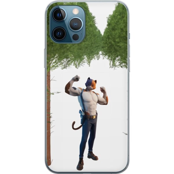 Apple iPhone 12 Pro Max Gennemsigtig cover Fortnite - Meowscle